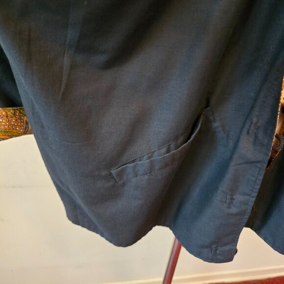 Reversible Kimono Jacket with Coin Buttons & Pockets - Picture 9 of 11